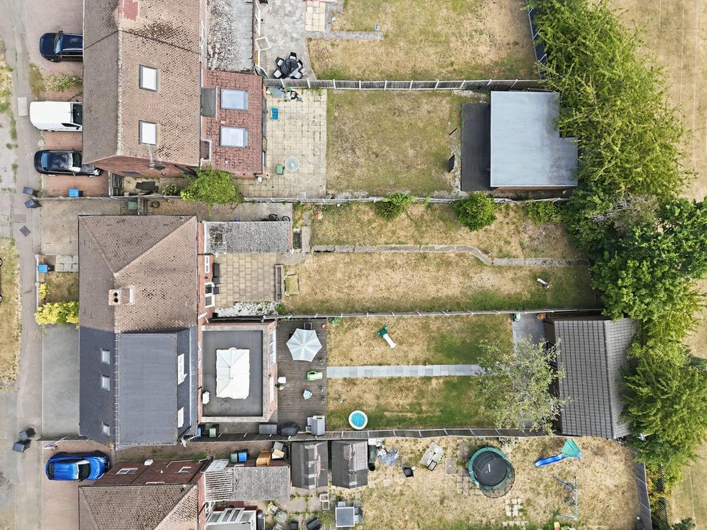 Aerial view, land