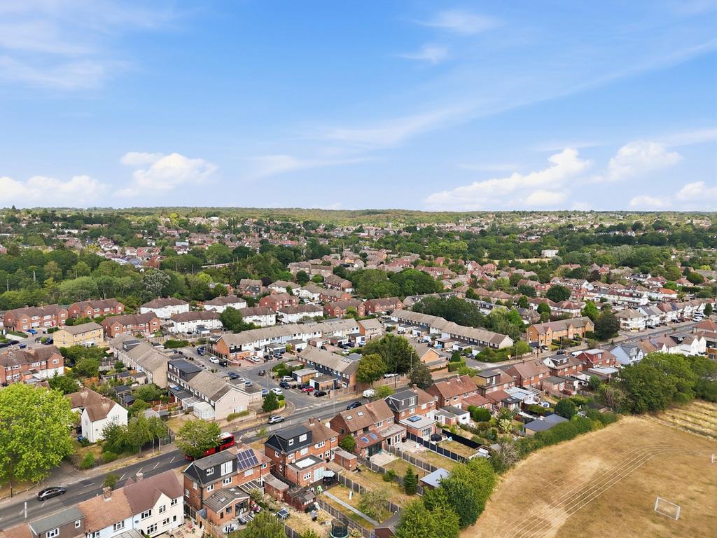 Aerial view, land