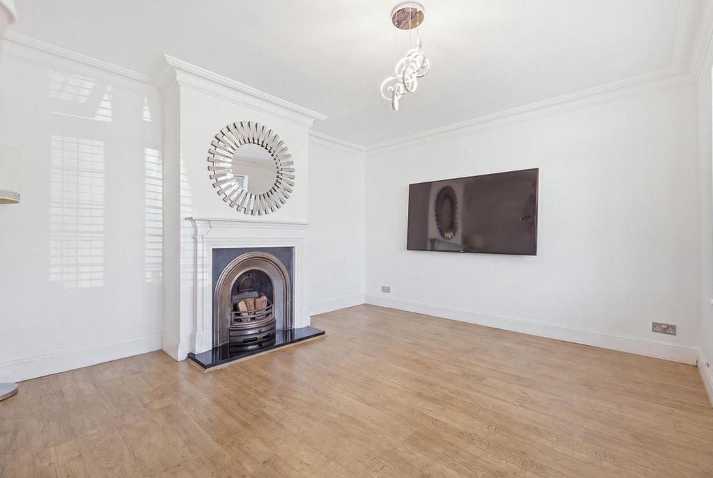 Living room, fireplace