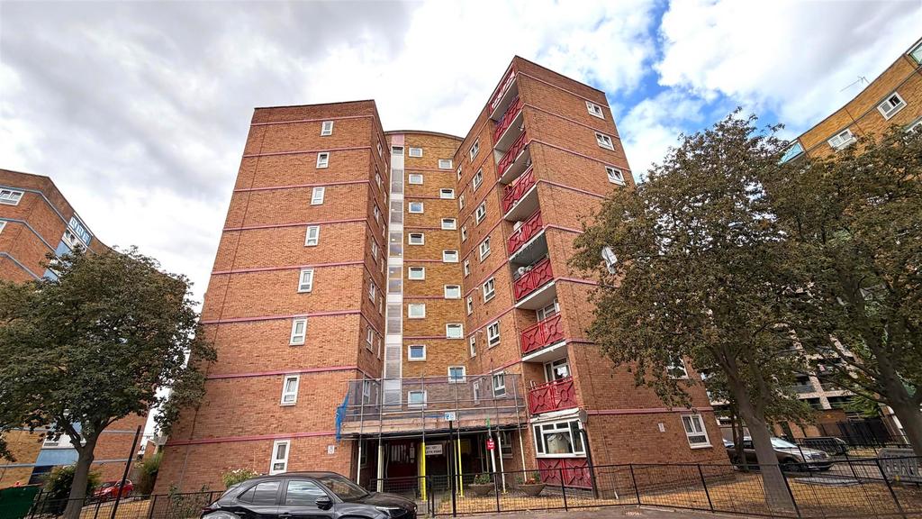 Apartment building facade, block of apartments