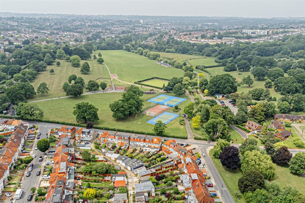 Aerial view, land