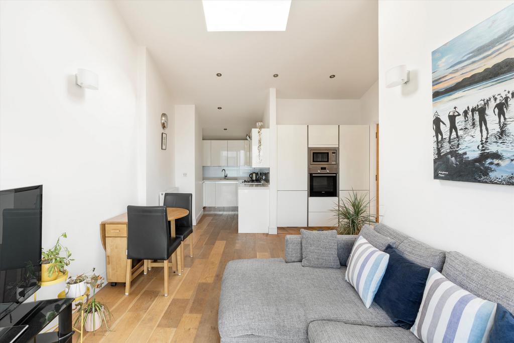 Open-plan living area, open plan living