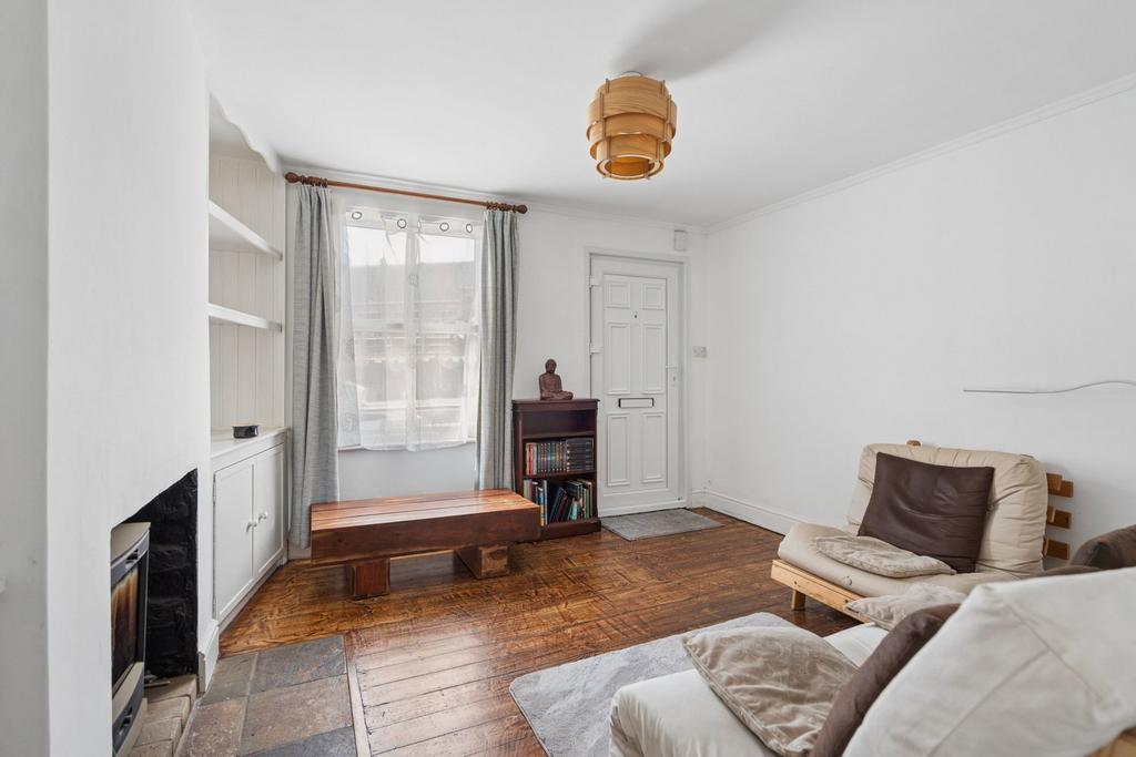 Living room, fireplace