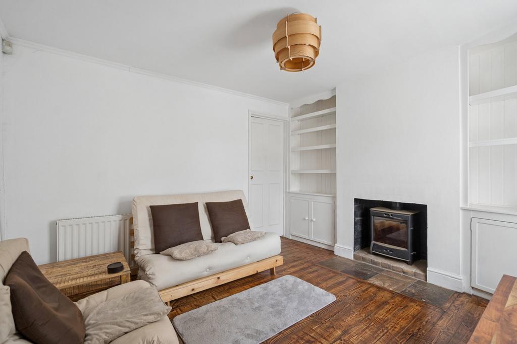 Living room, fireplace