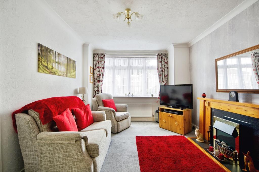 Living room, fireplace