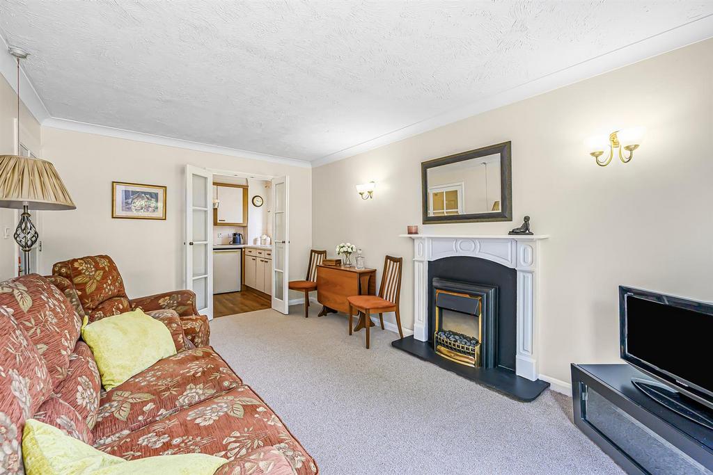 Living room, fireplace