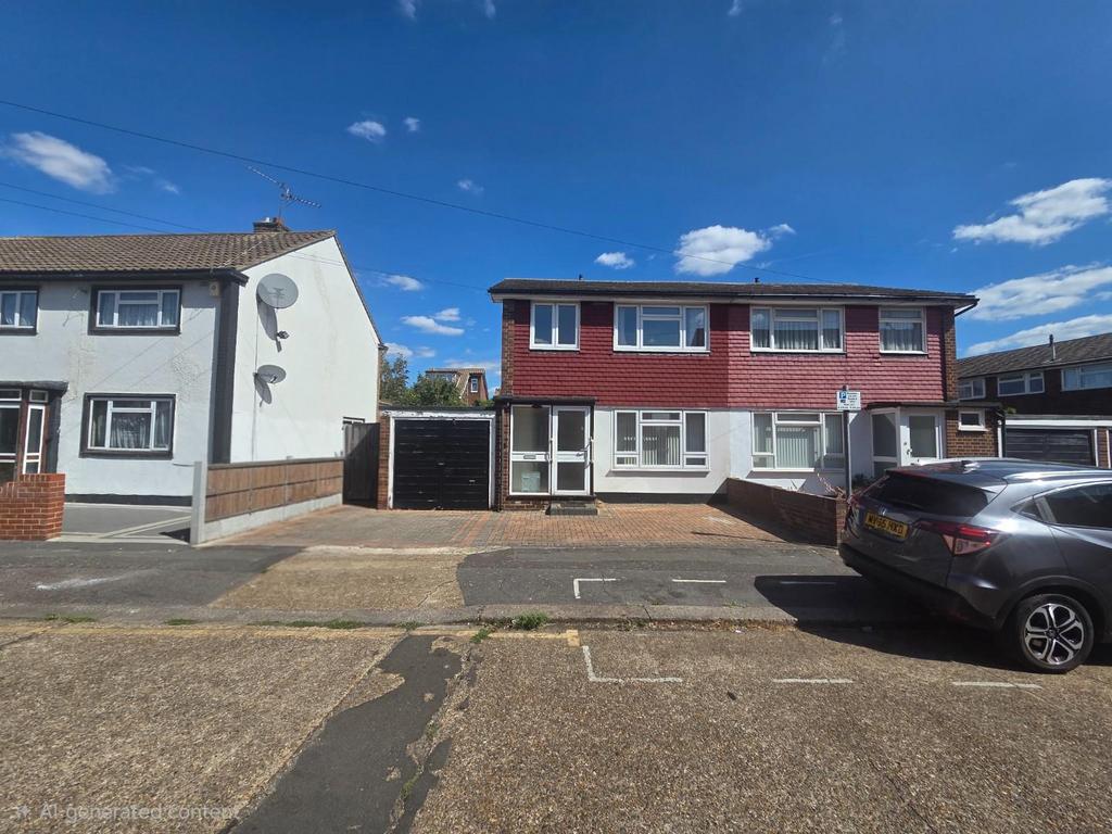 Detached house exterior, driveway