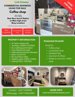 Retail property (high street) for sale, 585 Roman Rd London E3 5EL