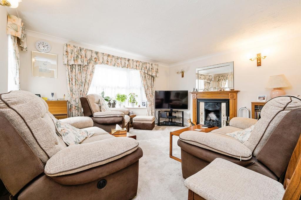 Living room, fireplace