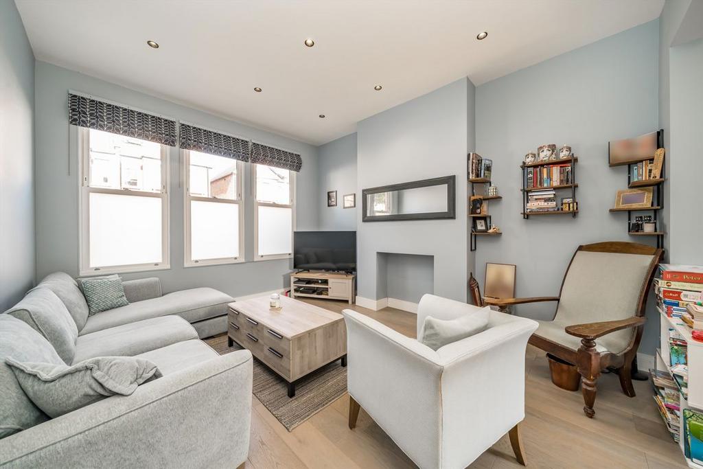 Living room, fireplace