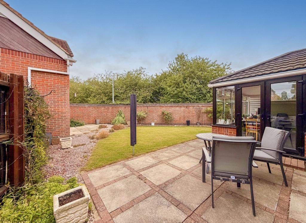 Patio view, garden