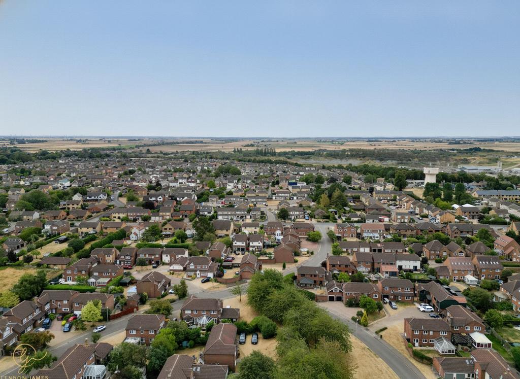 Aerial view, land