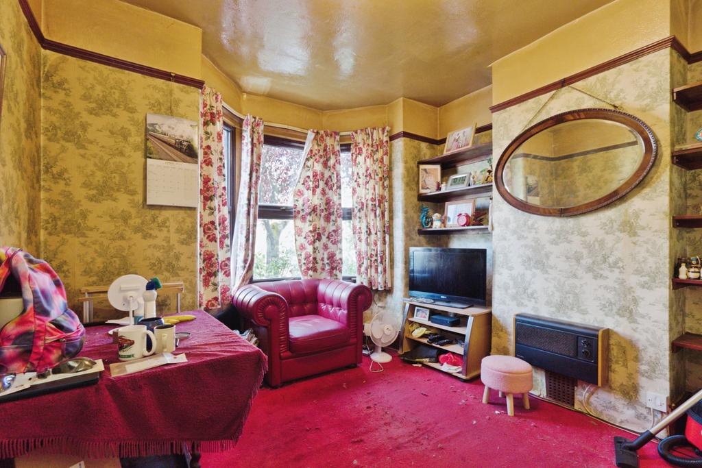 Living room, fireplace