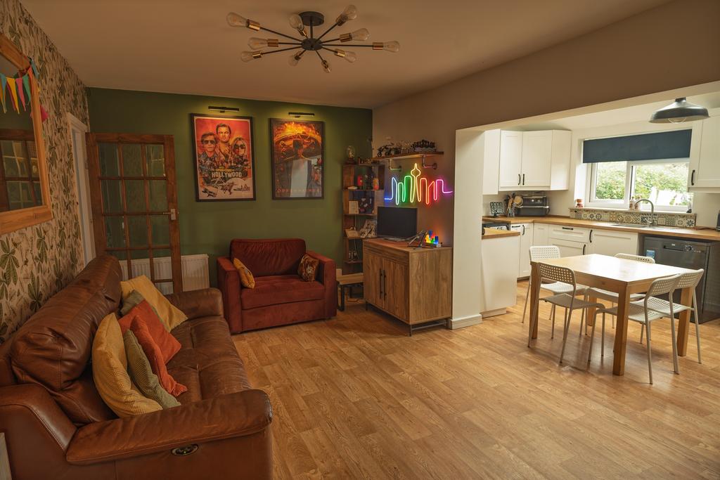 Open-plan living area, open plan living