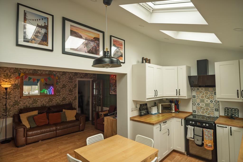 Open-plan living area, open plan living