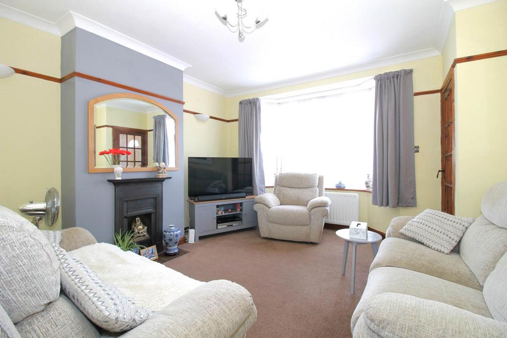 Living room, fireplace