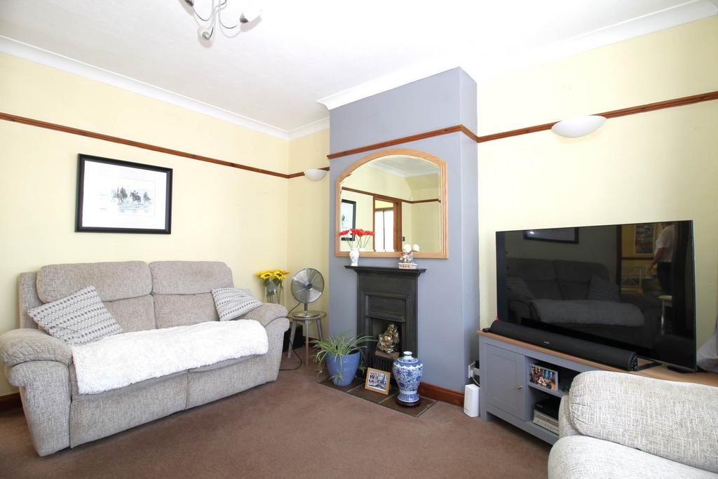 Living room, fireplace