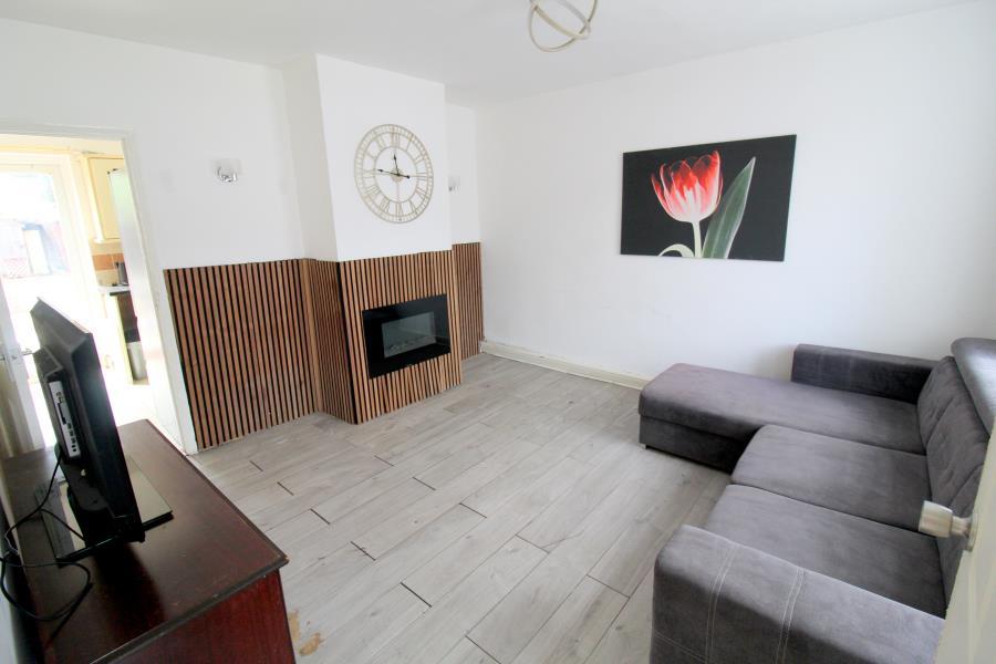 Living room, fireplace