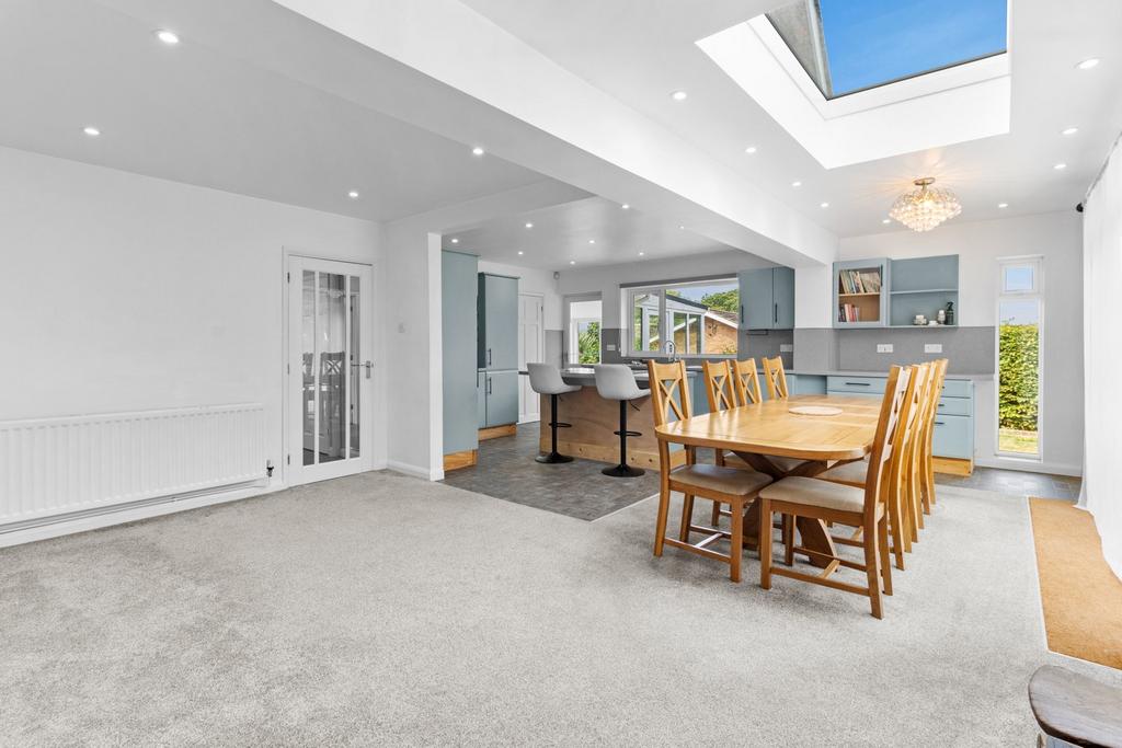 Open-plan living area, open plan living