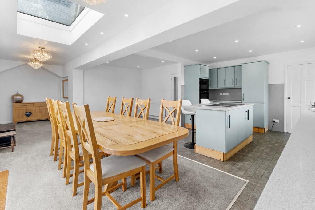 Open-plan living area, open plan living