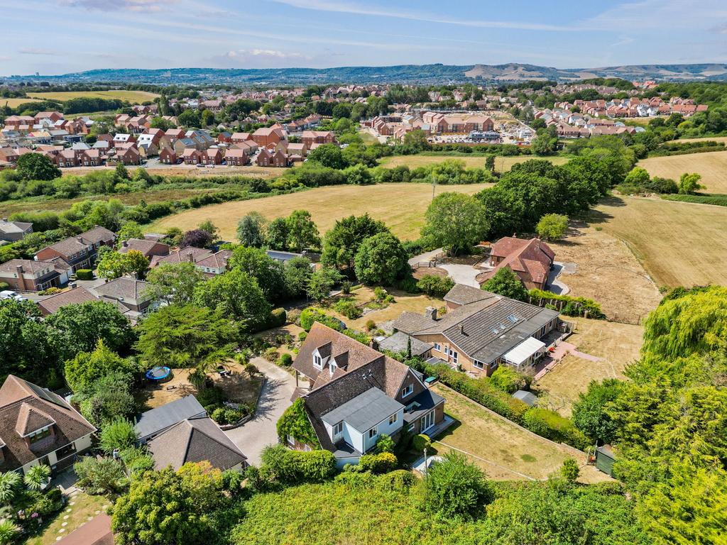 Aerial view, land