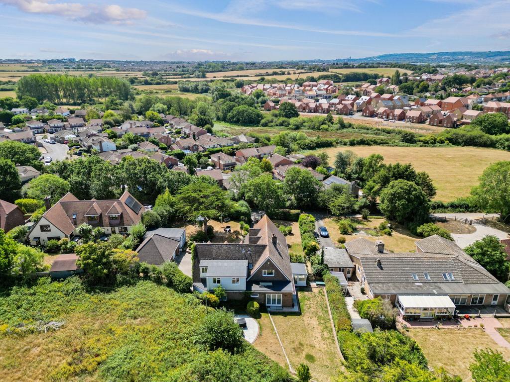 Aerial view, land