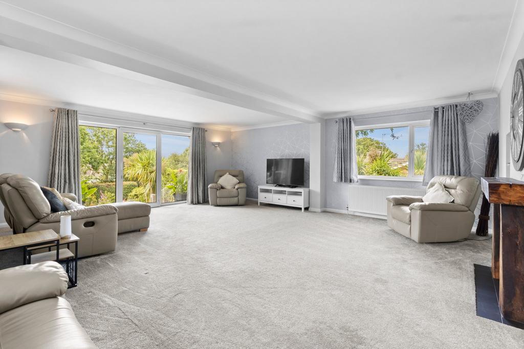 Living room, fireplace
