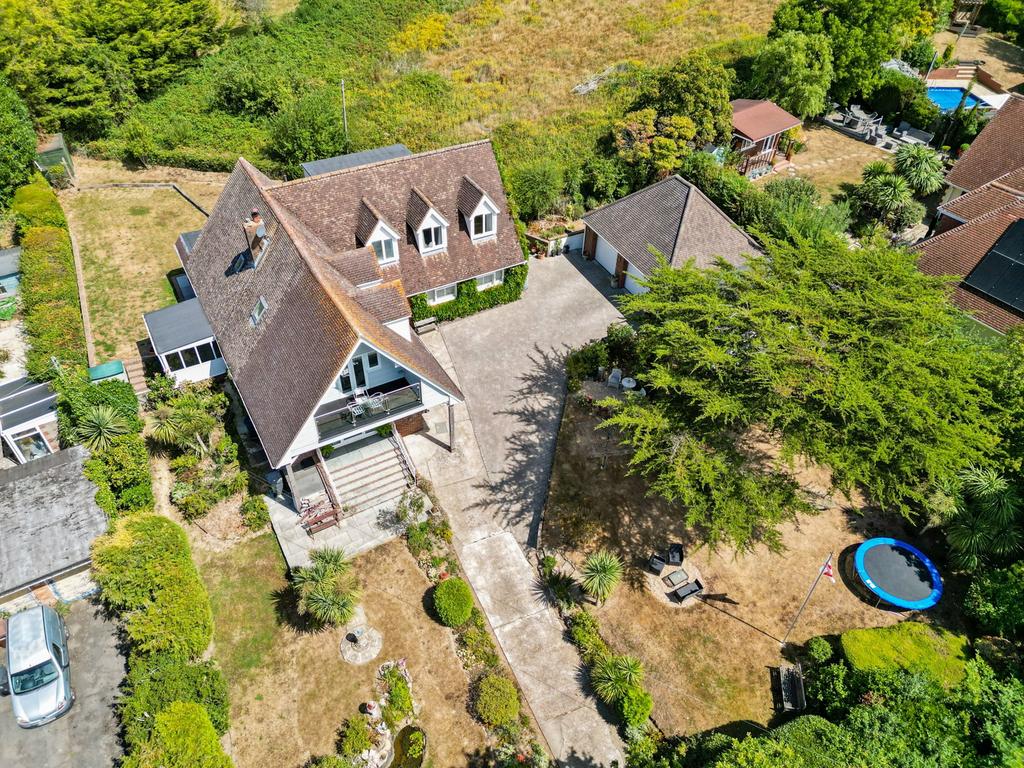 Aerial view, land