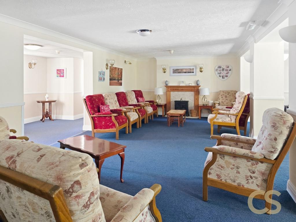 Reception room, fireplace