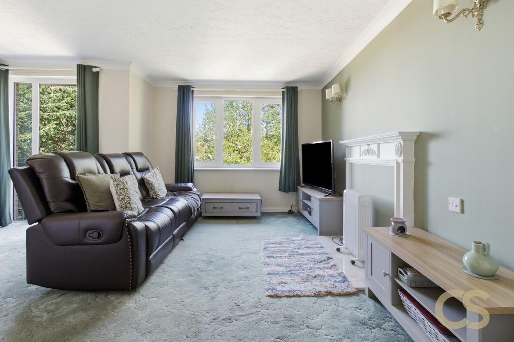 Living room, fireplace