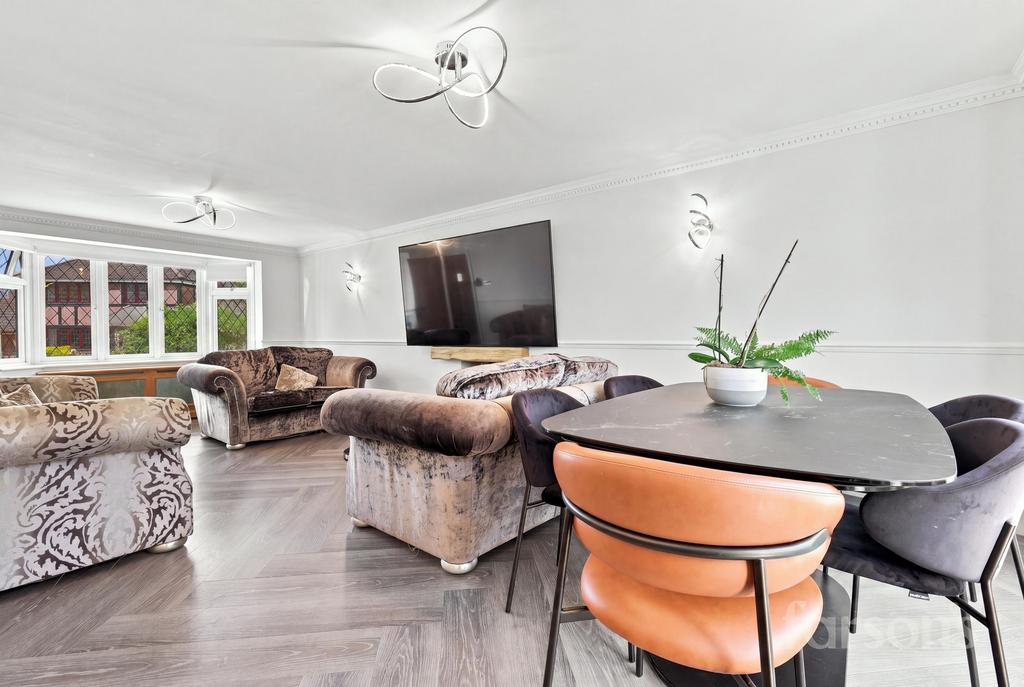 Open-plan living area, open plan living