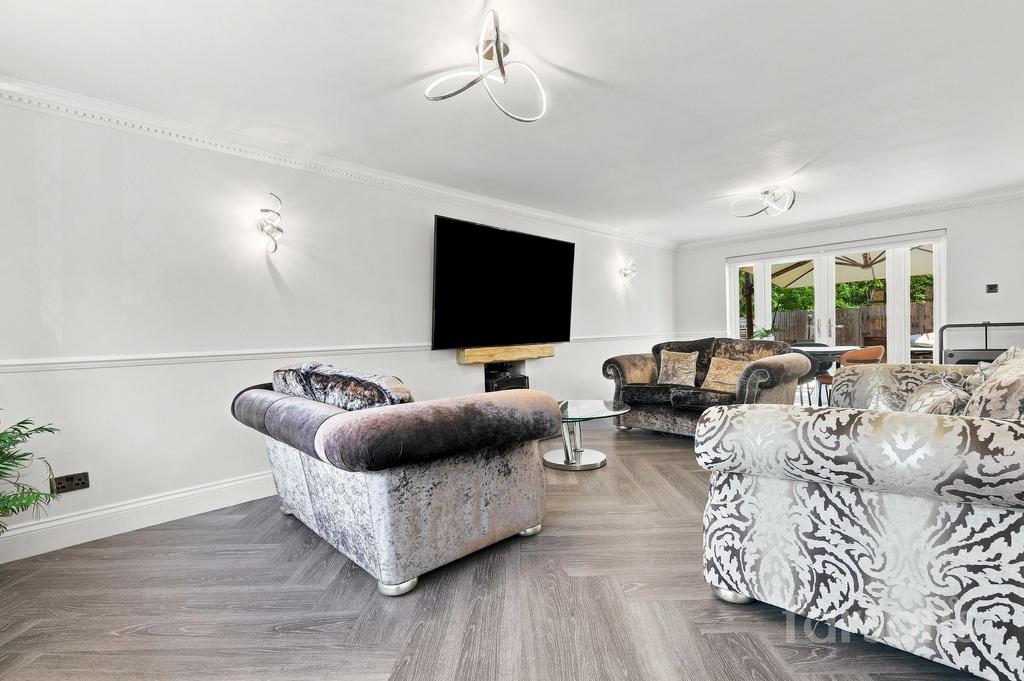 Living room, fireplace