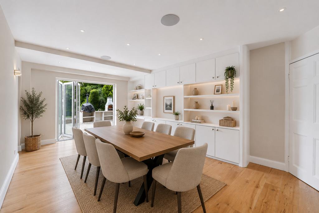 Dining room, open plan living