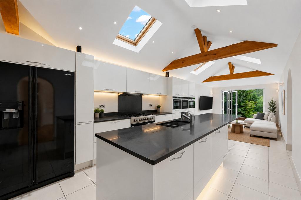 Open-plan living area, open plan living