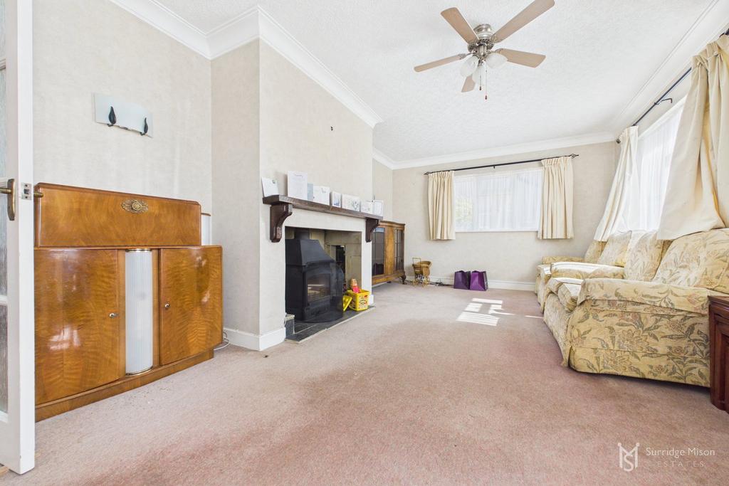 Living room, fireplace