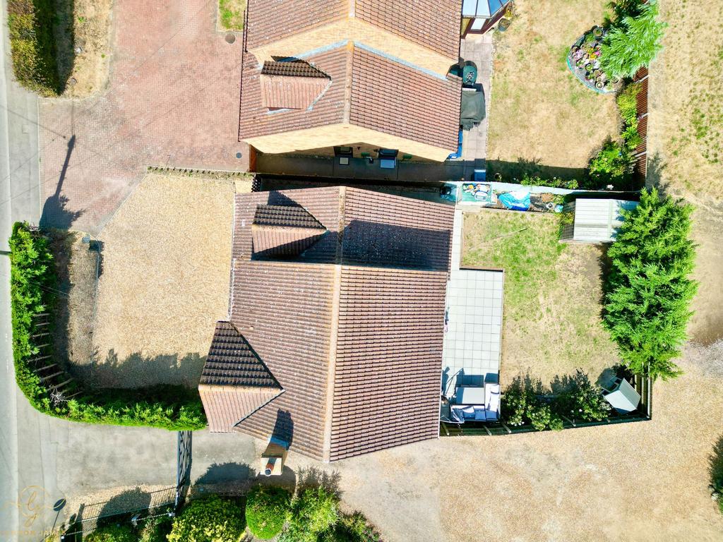 Aerial view, land