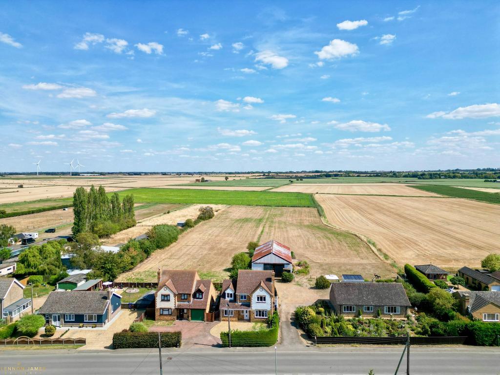 Aerial view, land