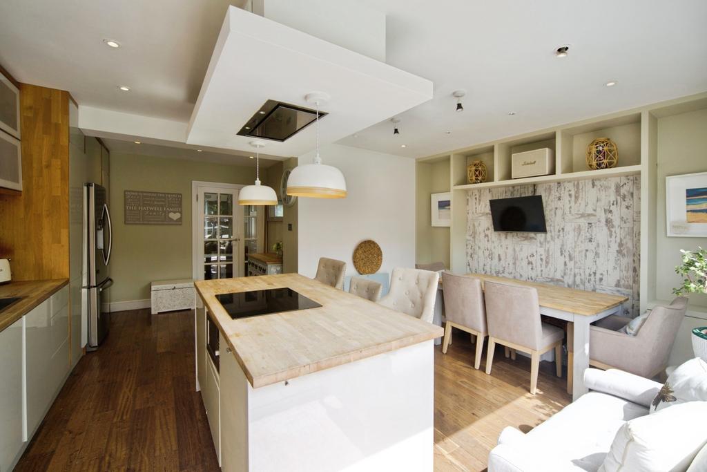 Open-plan living area, open plan living