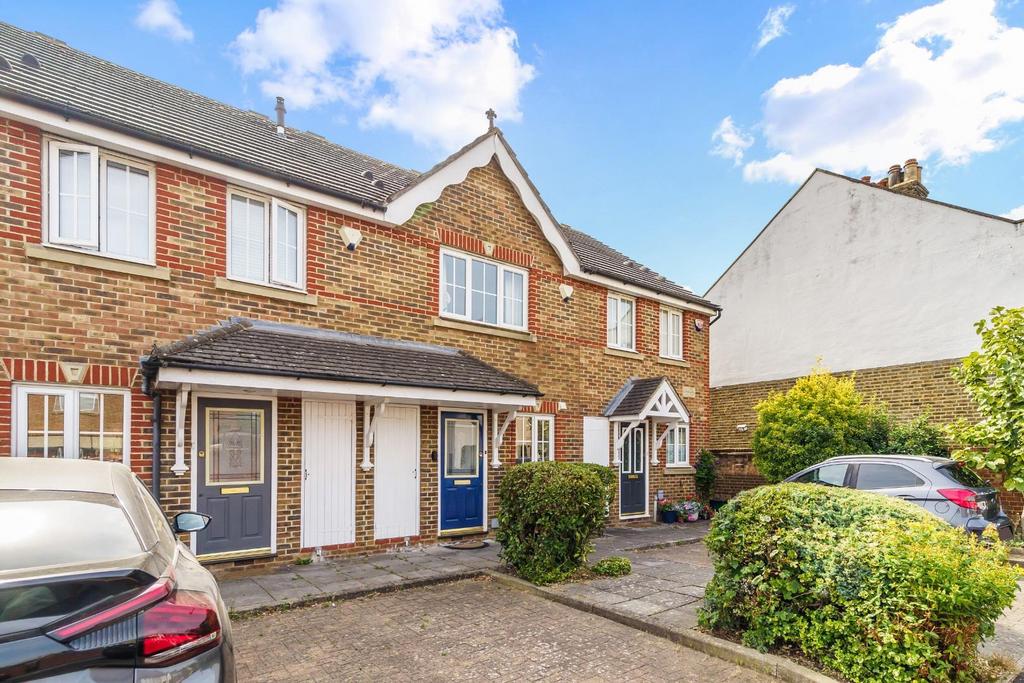 Semi-detached house exterior, driveway