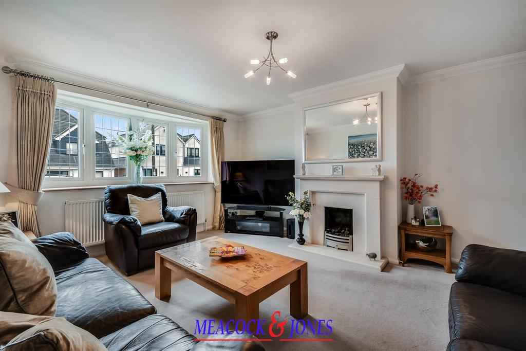 Living room, fireplace