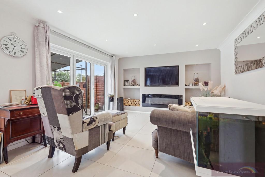 Living room, fireplace