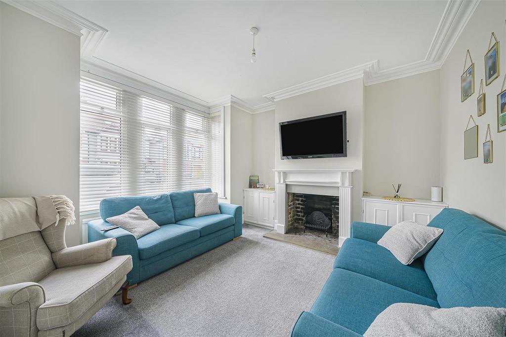 Living room, fireplace