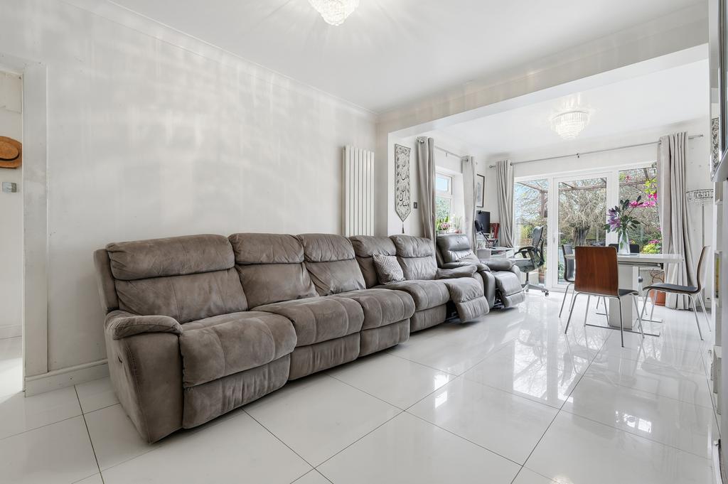 Open-plan living area, open plan living