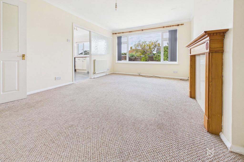 Living room, fireplace