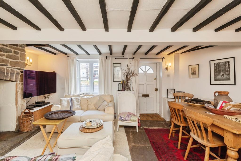Open-plan living area, open plan living, fireplace