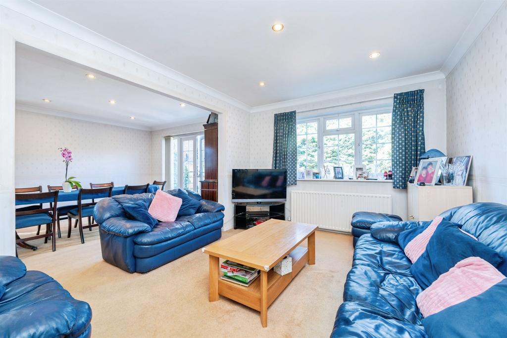 Open-plan living area, open plan living