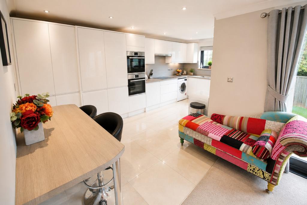 Open-plan living area, open plan living