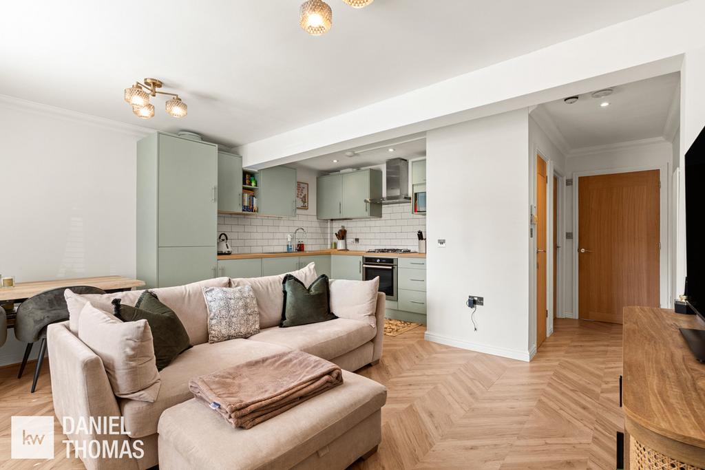 Open-plan living area, open plan living