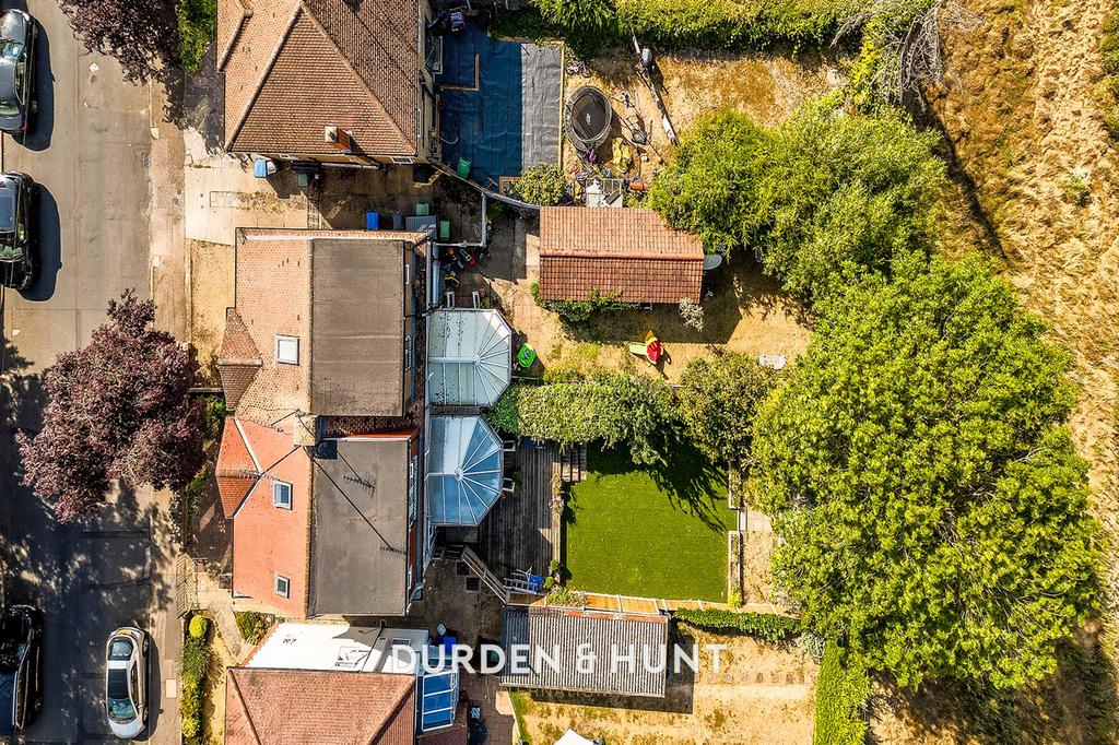 Aerial view, land