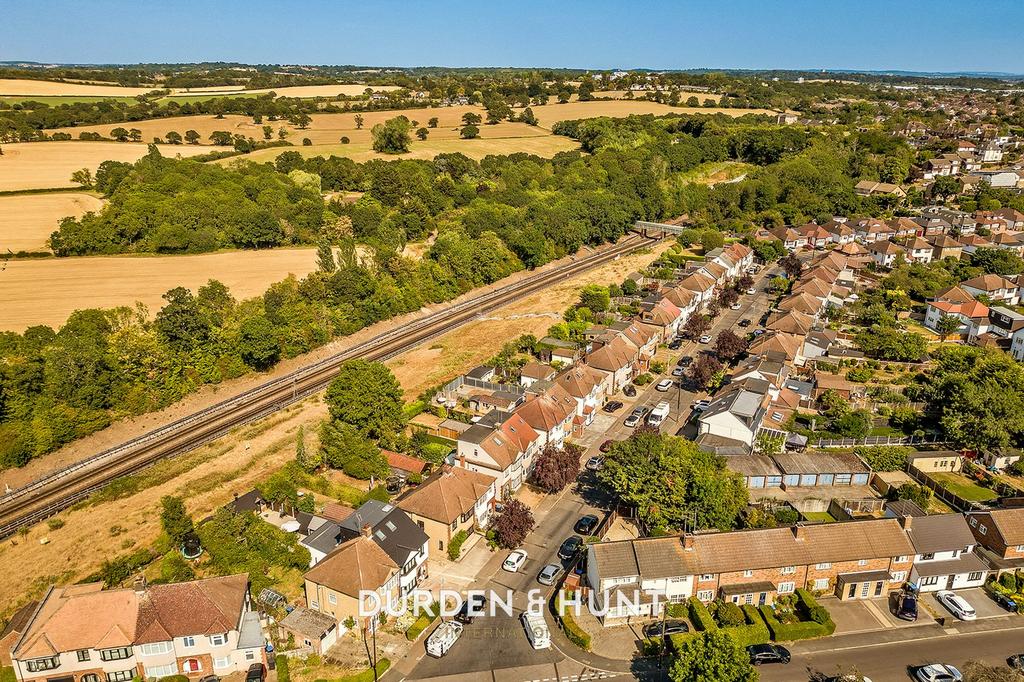 Aerial view, land